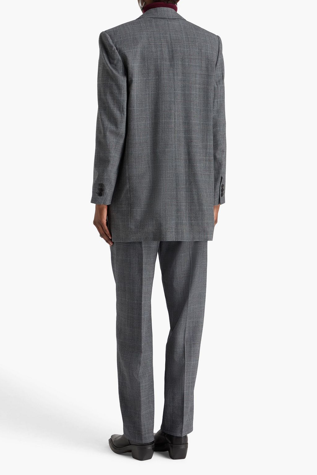 MARANT ÉTOILE بليزر "بريشيوس" من التويد المصنوع من مزيج الصوف بنقشة مربّعات برنس أوف ويلز