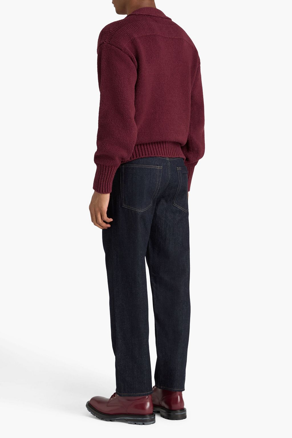 JIL SANDER Cotton and wool-blend sweater