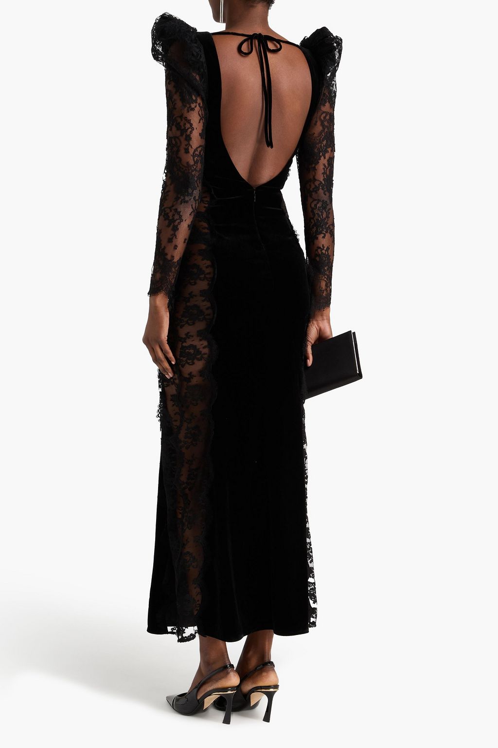 ALESSANDRA RICH حذاء بمب "بريندا" بإبزيم من الجلد بنمط جلد العظاءة مقاس 45