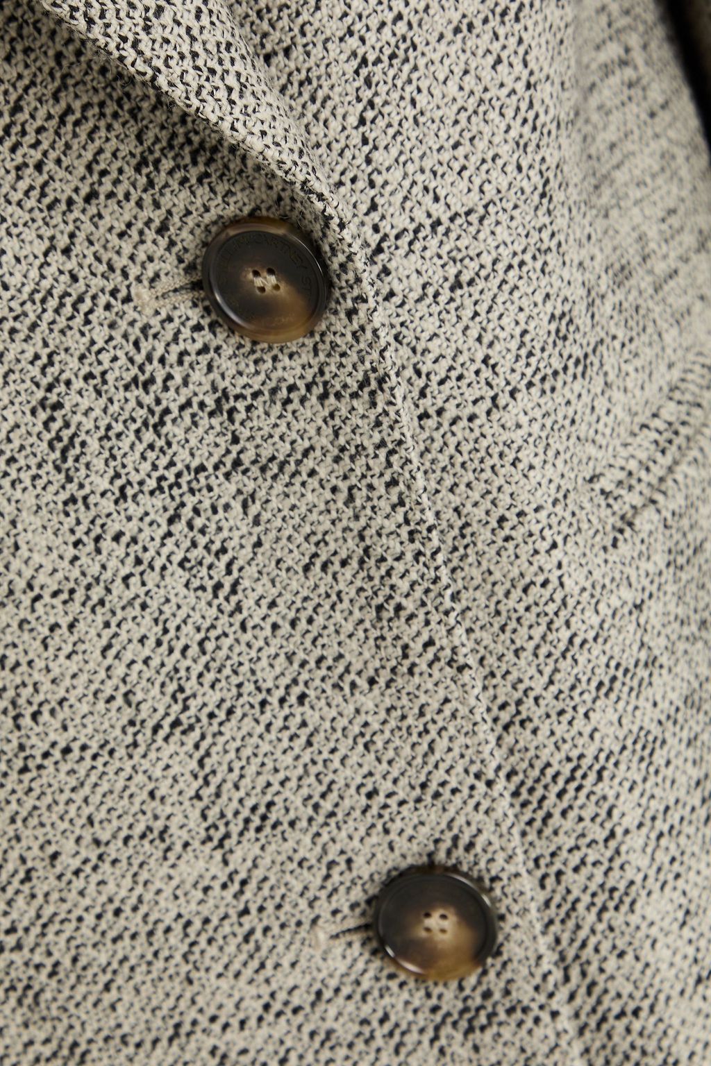 STELLA MCCARTNEY بليزر من التويد الصوفي بصفين من الأزرار على الصدر