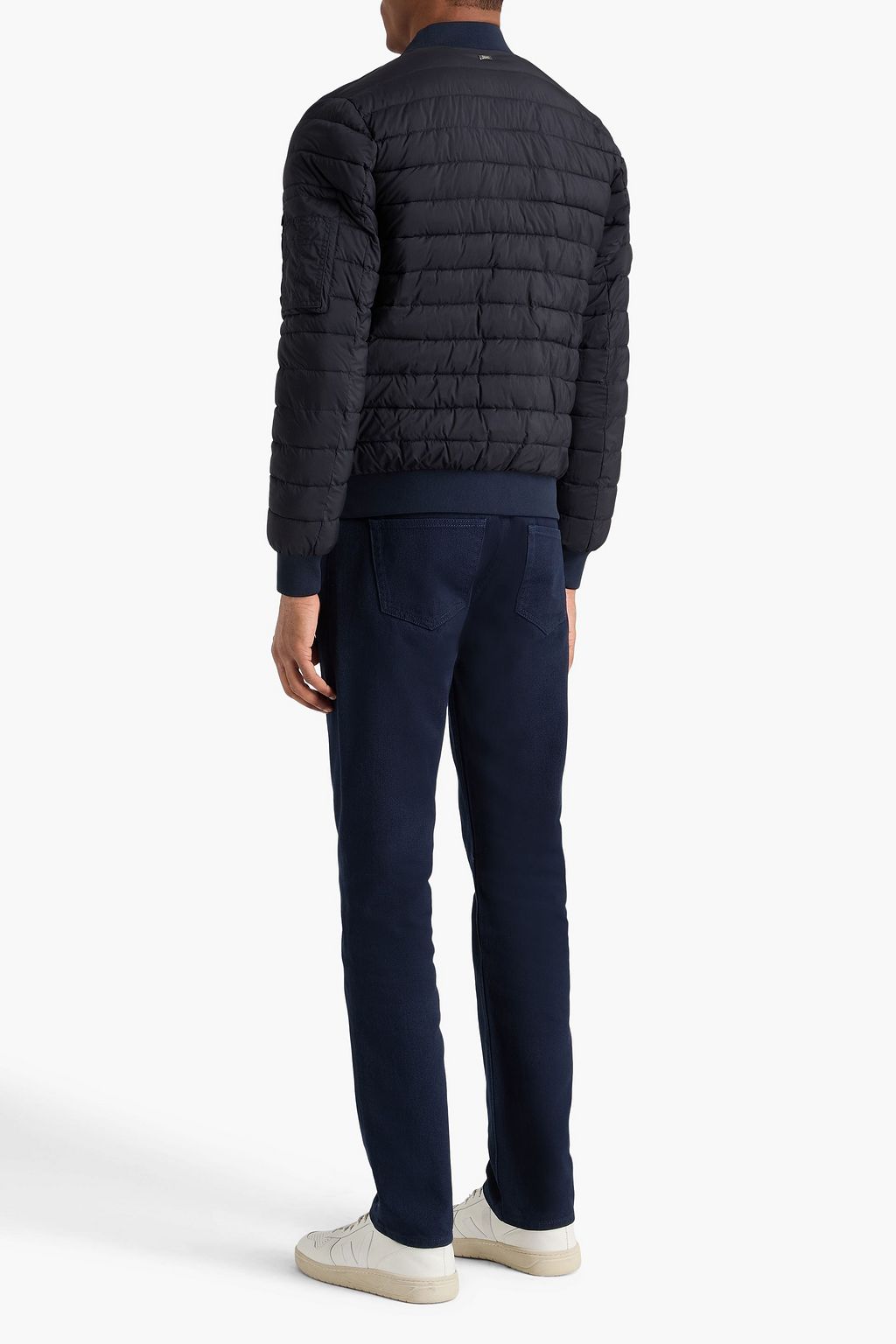 HERNO Legend quilted shell bomber jacket