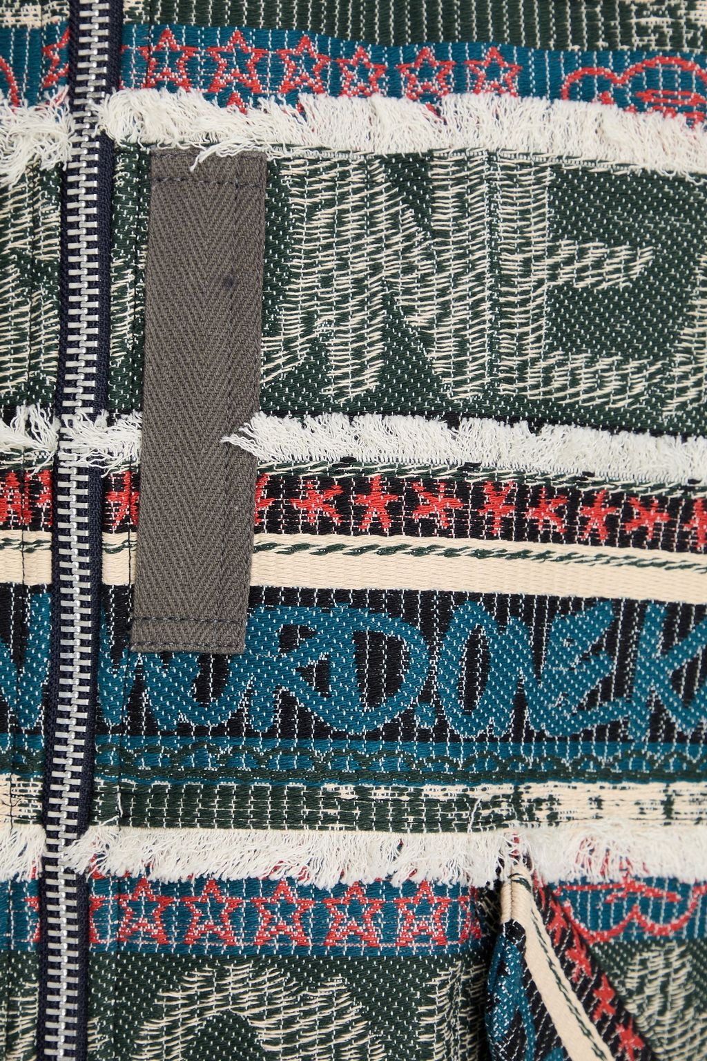 SACAI Cotton-tweed bomber jacket