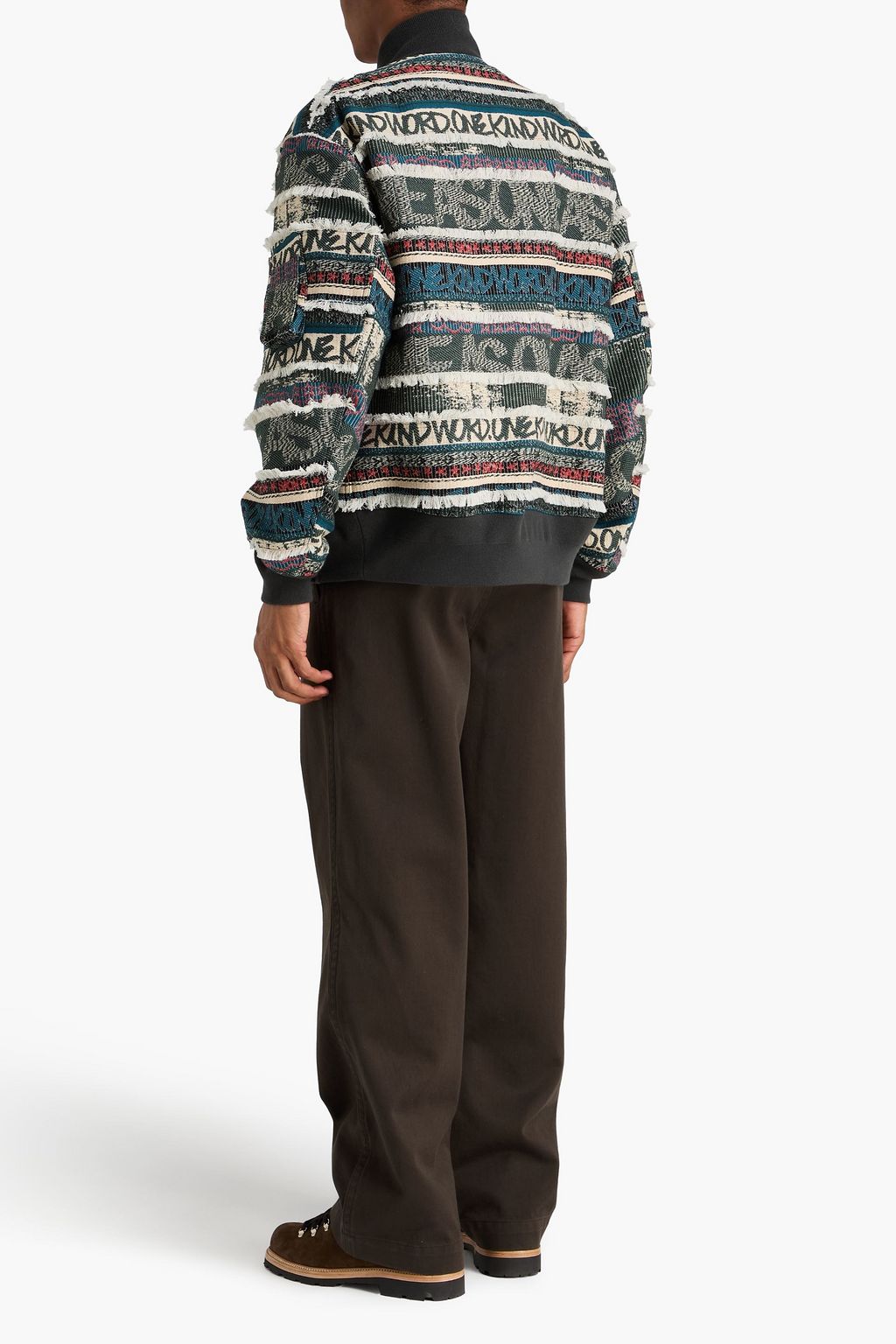 SACAI Cotton-tweed bomber jacket