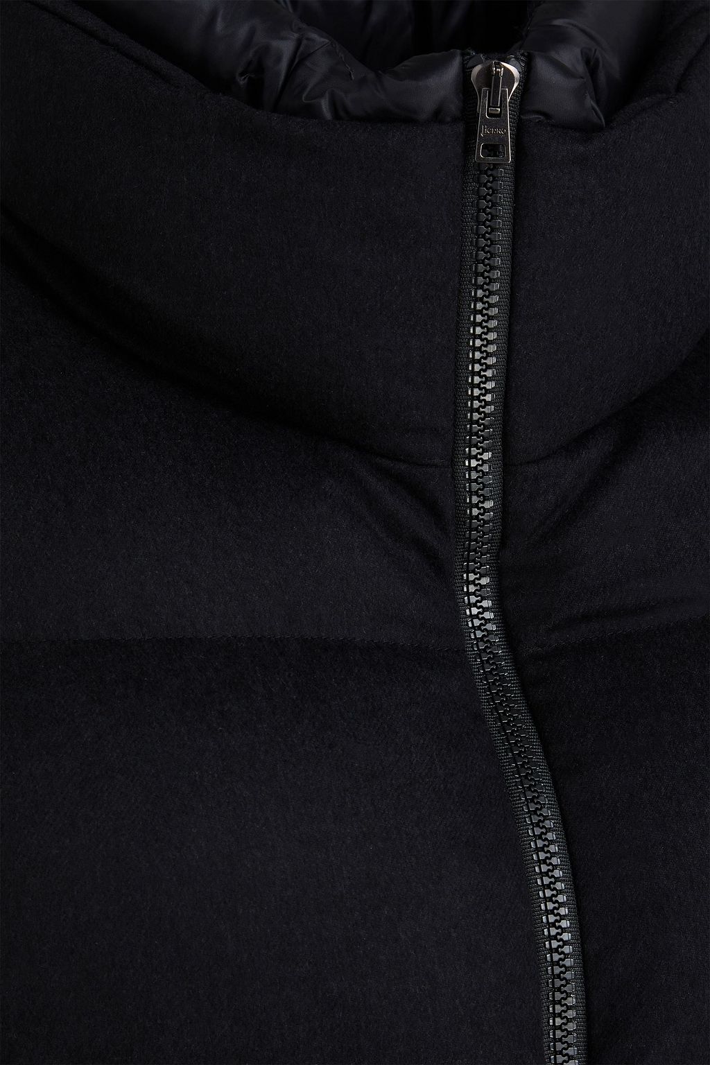 HERNO Quilted silk and cashmere-blend down jacket