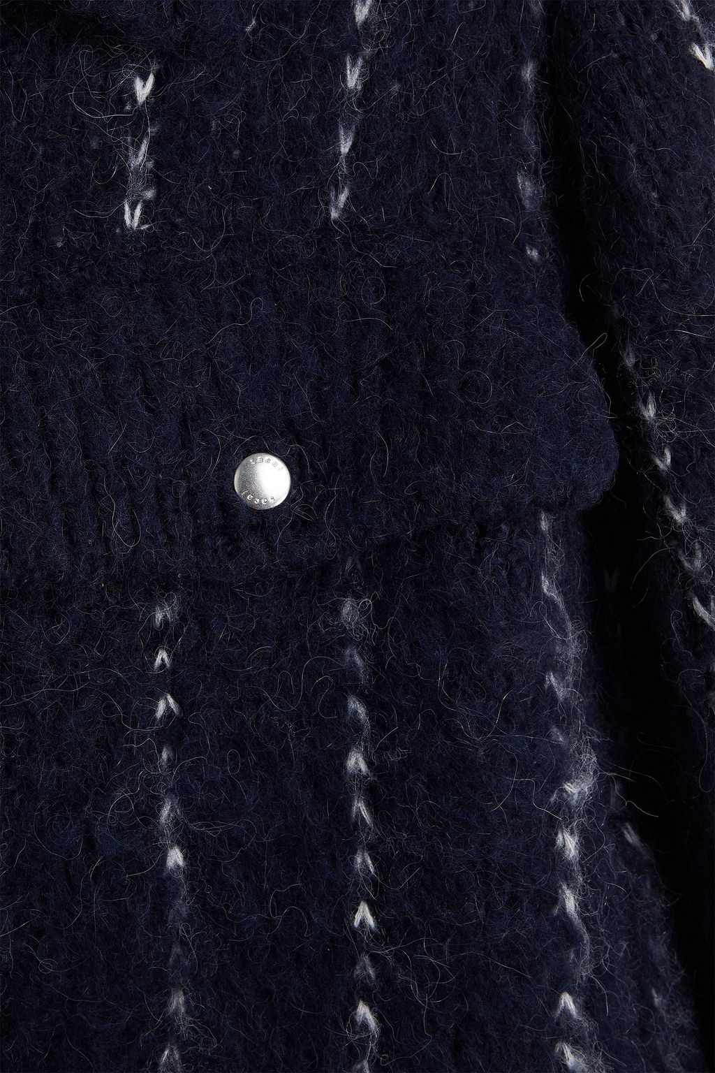 SACAI Pinstriped knitted jacket