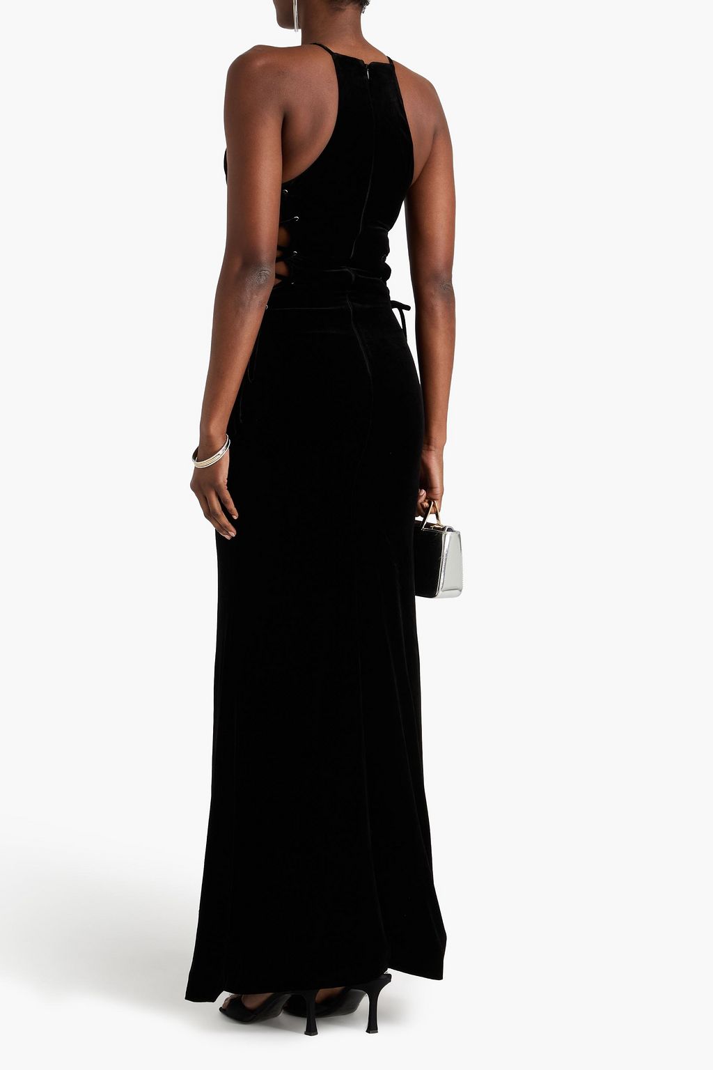 ALESSANDRA RICH حذاء سلايد "مورفيوس" من الجلد بنقشة جلد التمساح