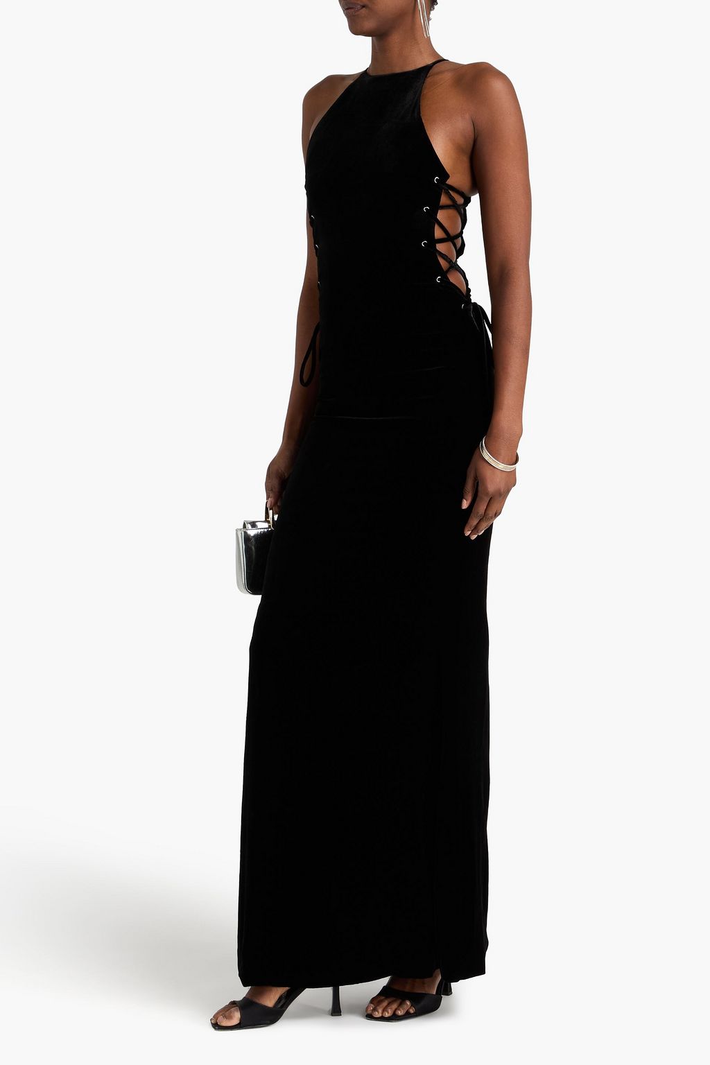 ALESSANDRA RICH حذاء سلايد "مورفيوس" من الجلد بنقشة جلد التمساح