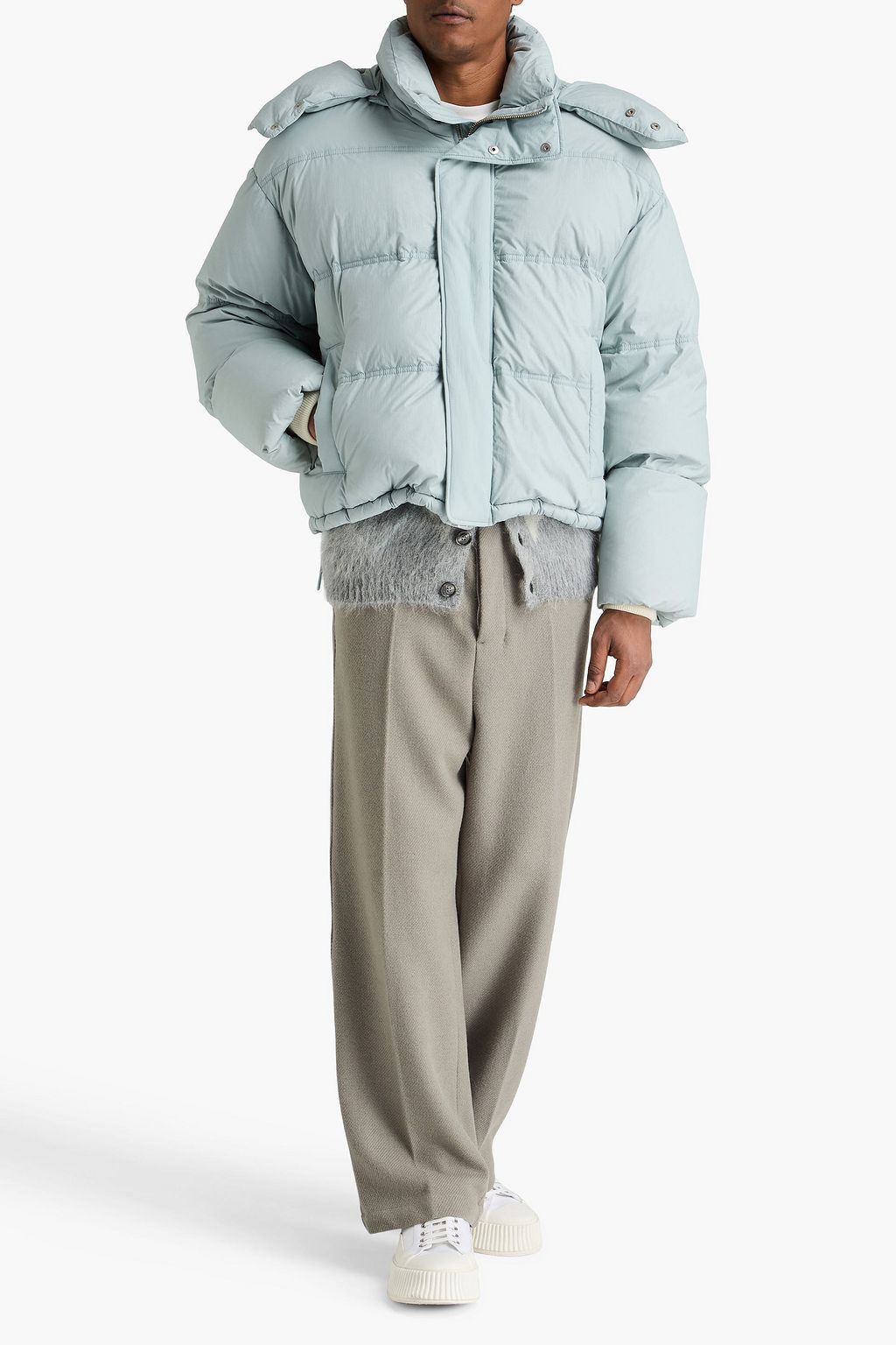 AMI ALEXANDRE MATTIUSSI Oversized quilted shell down jacket