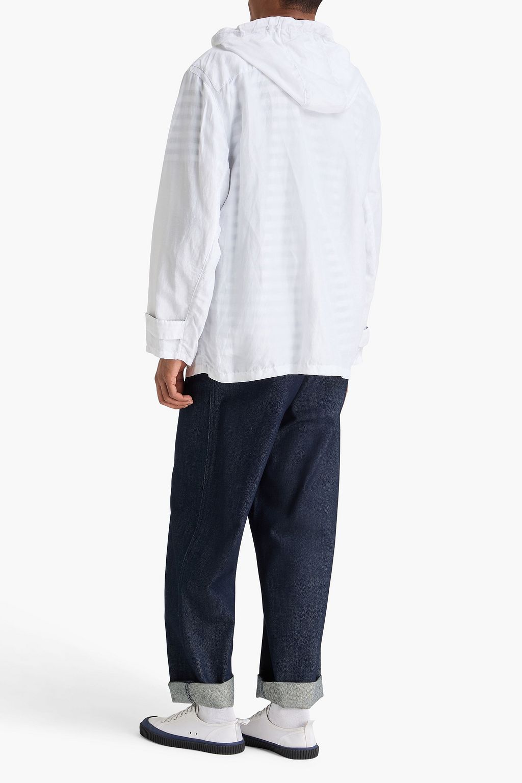 GIORGIO ARMANI Ottoman hooded jacket