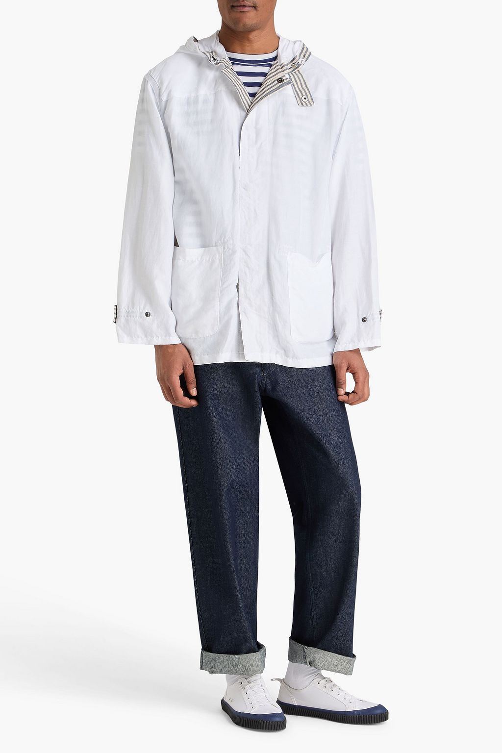 GIORGIO ARMANI Ottoman hooded jacket