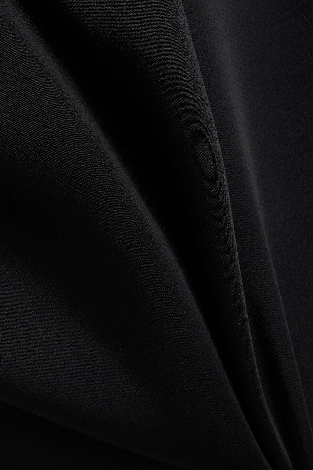 STELLA MCCARTNEY Silk organza-paneled satin-crepe maxi dress