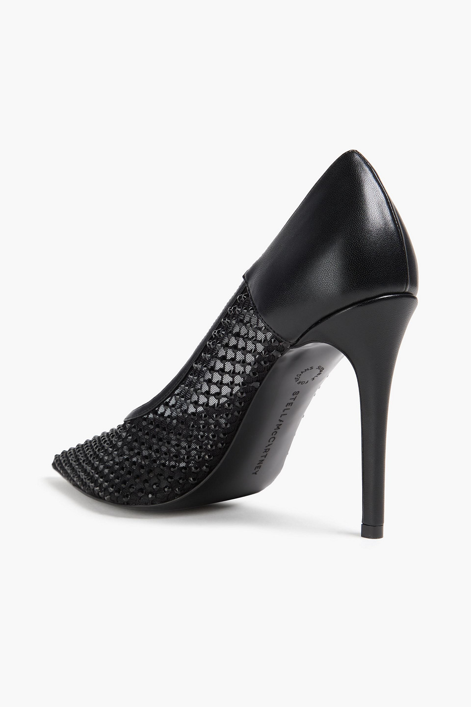  Stella Mccartney - Stella Crystal-embellished Fishnet Pumps - Black - Eu 40 