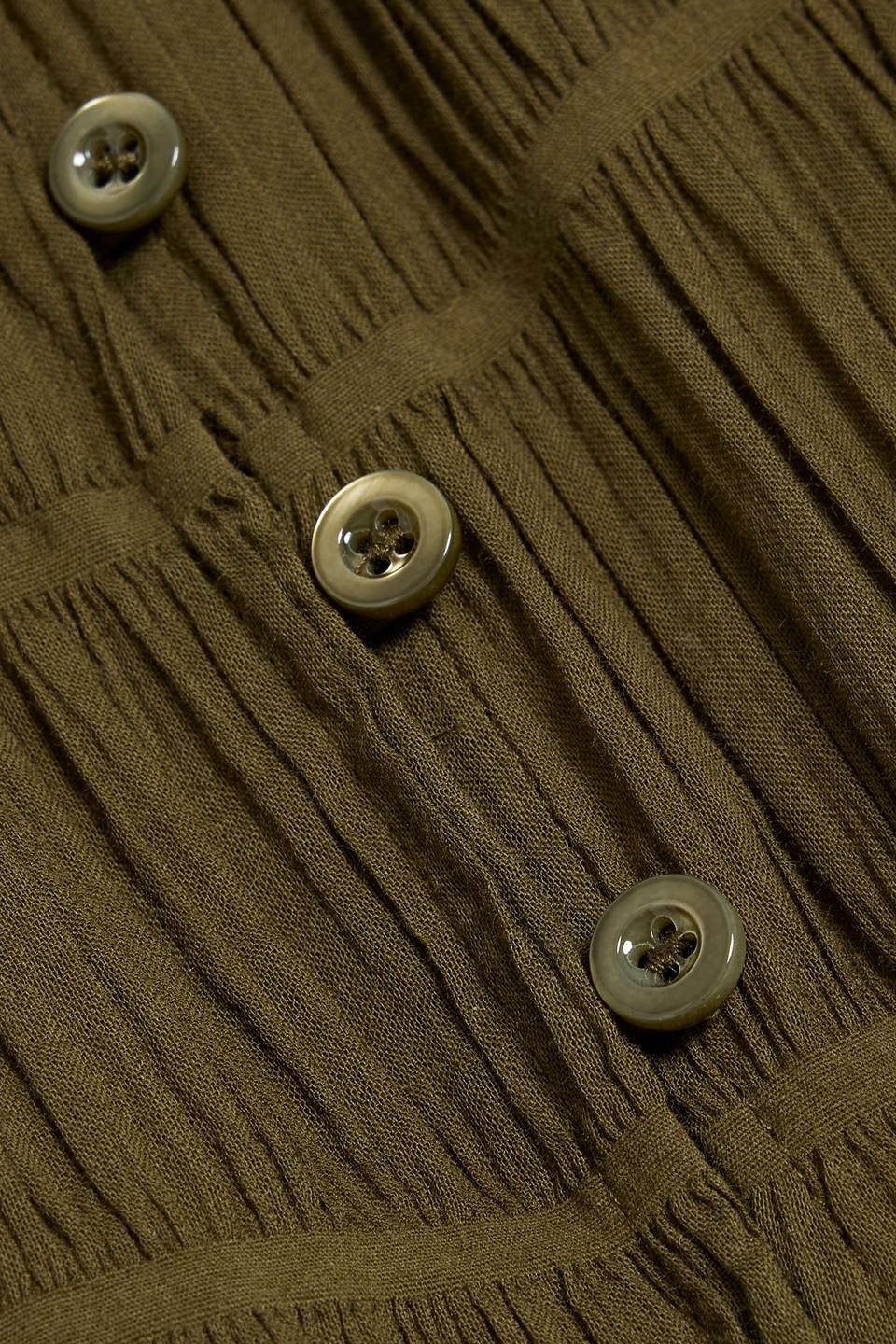 Frame The Smocked Cotton-blend Tank In Animal Print