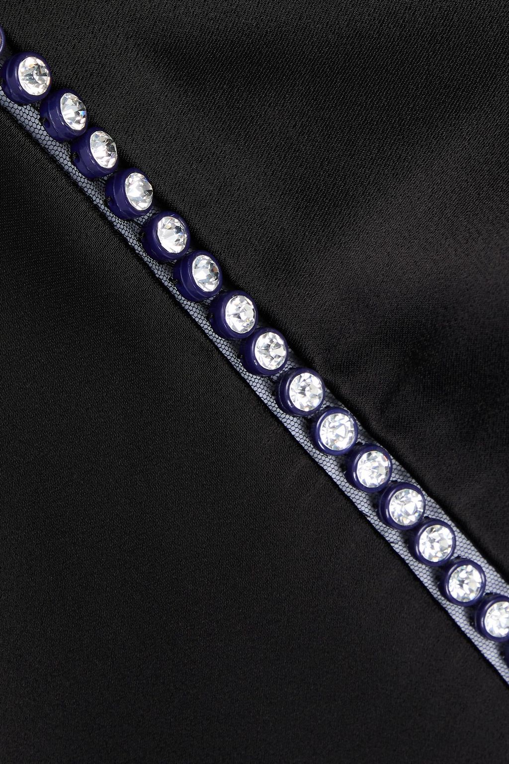 STELLA MCCARTNEY Crystal-embellished satin-crepe gown