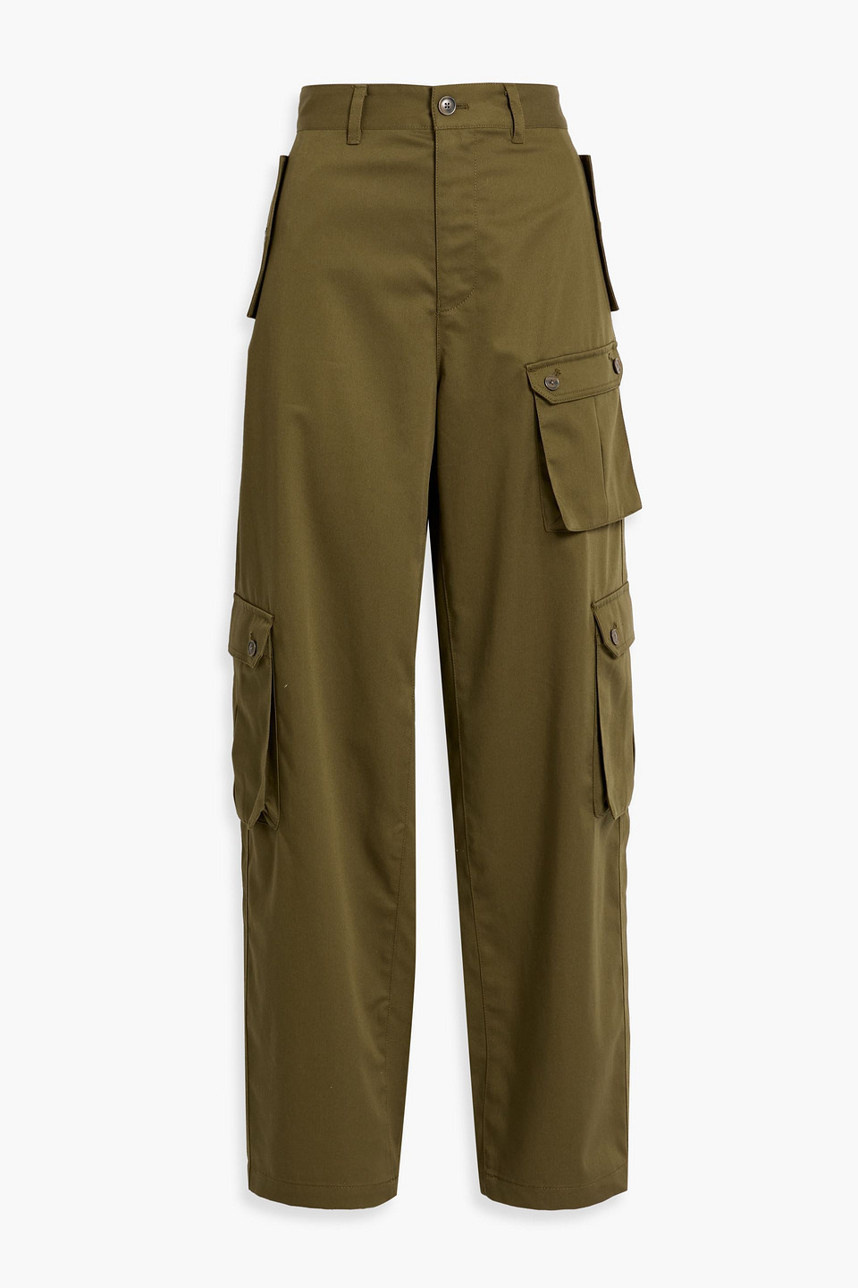 Frame The General Cotton-twill Cargo Pants In Green