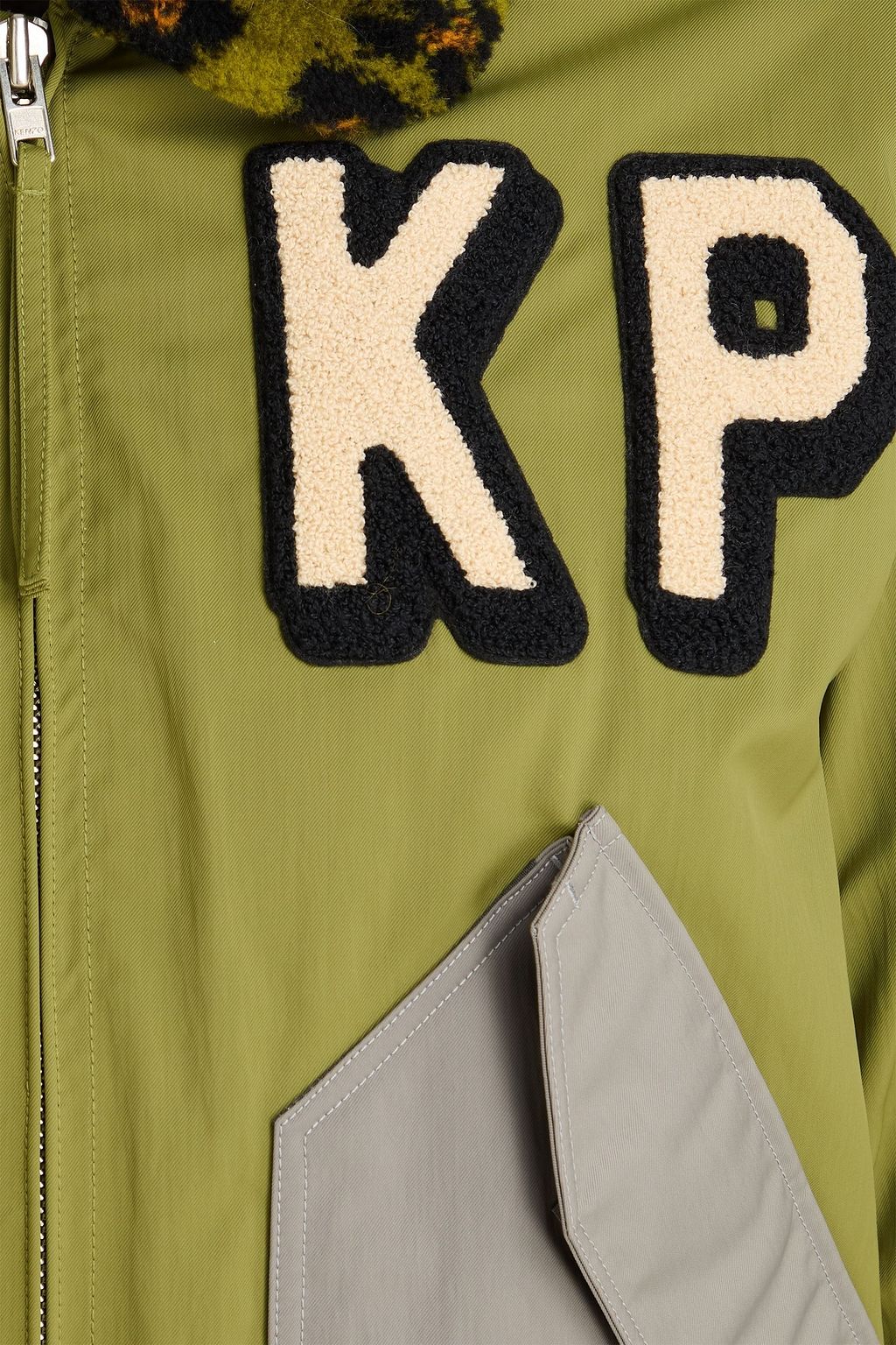 KENZO Appliquéd twill bomber jacket