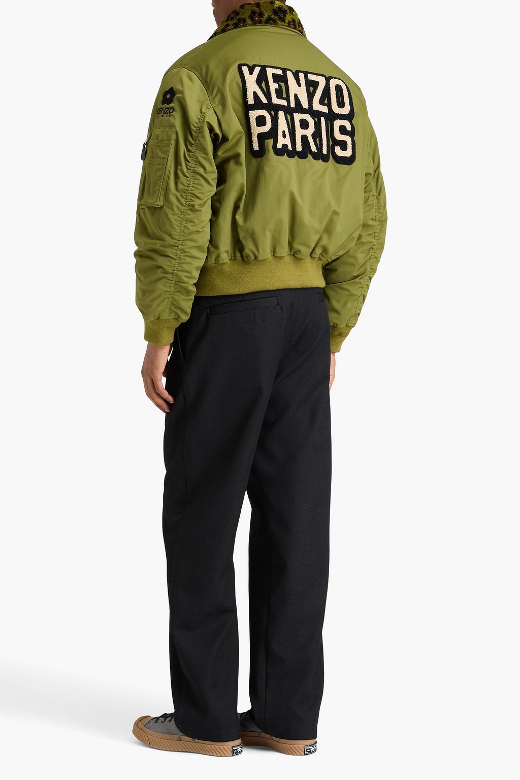 KENZO Appliquéd twill bomber jacket