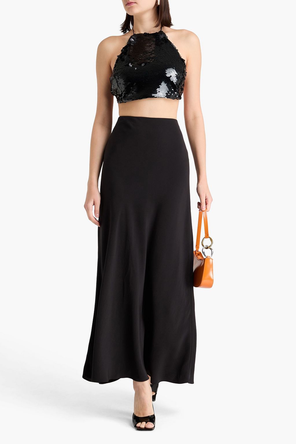 STAUD Cady maxi skirt