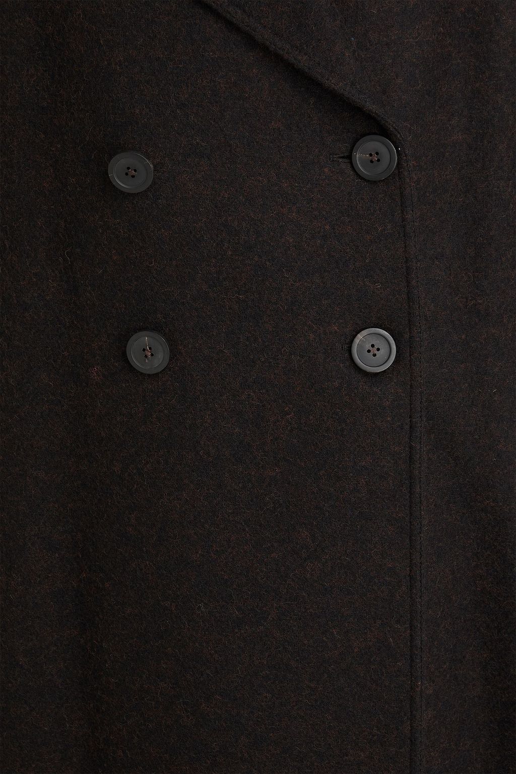 RICK OWENS Brushed wool-felt coat