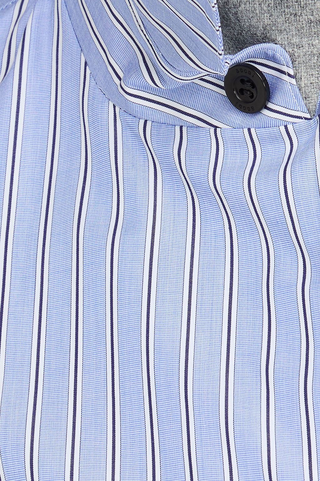 SACAI Striped cotton-poplin shirt