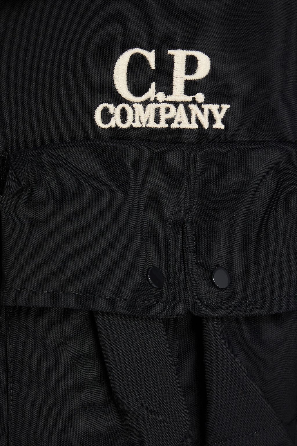 C.P. COMPANY Embroidered shell-paneled wool-felt field jacket