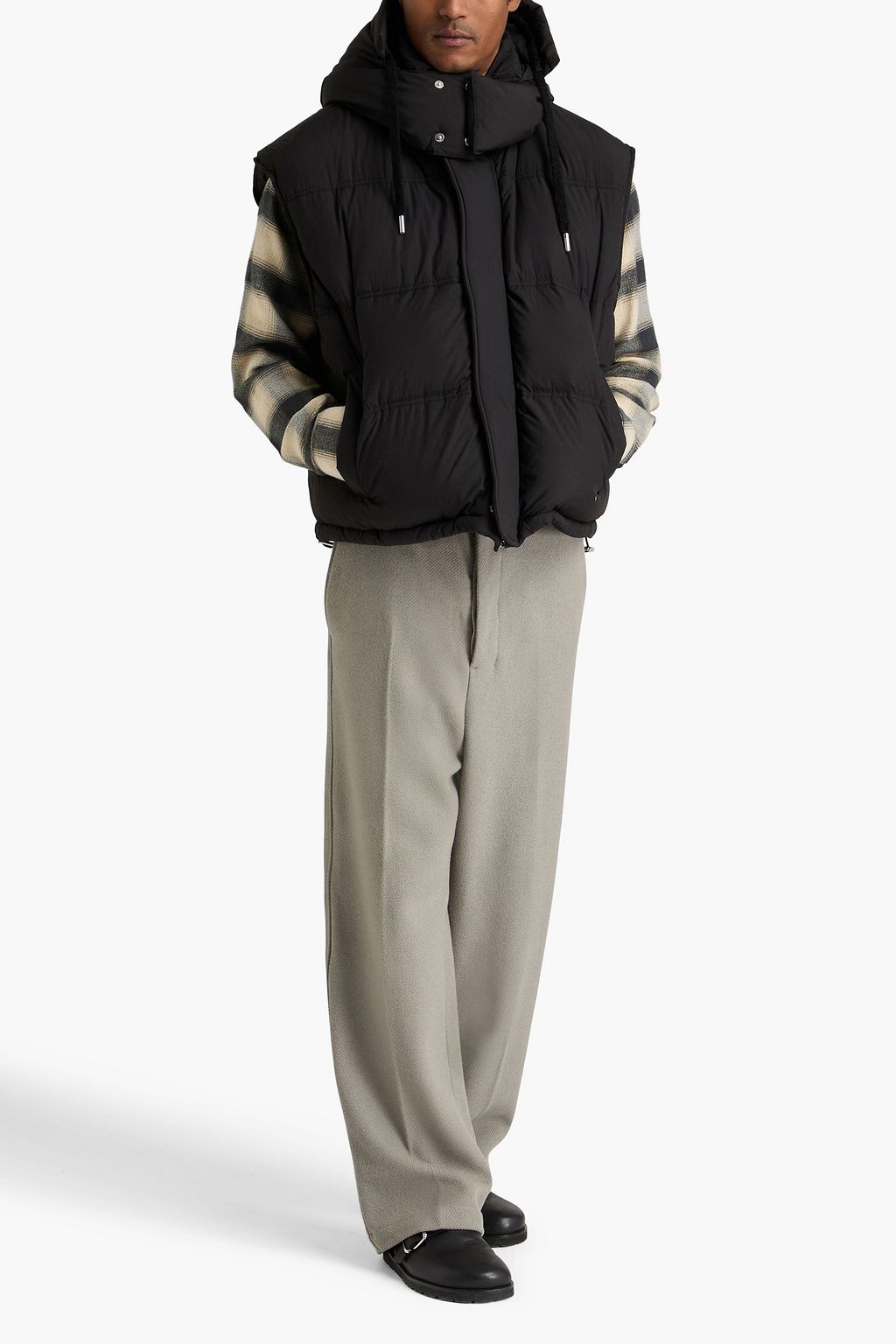 AMI ALEXANDRE MATTIUSSI Oversized quilted shell down vest