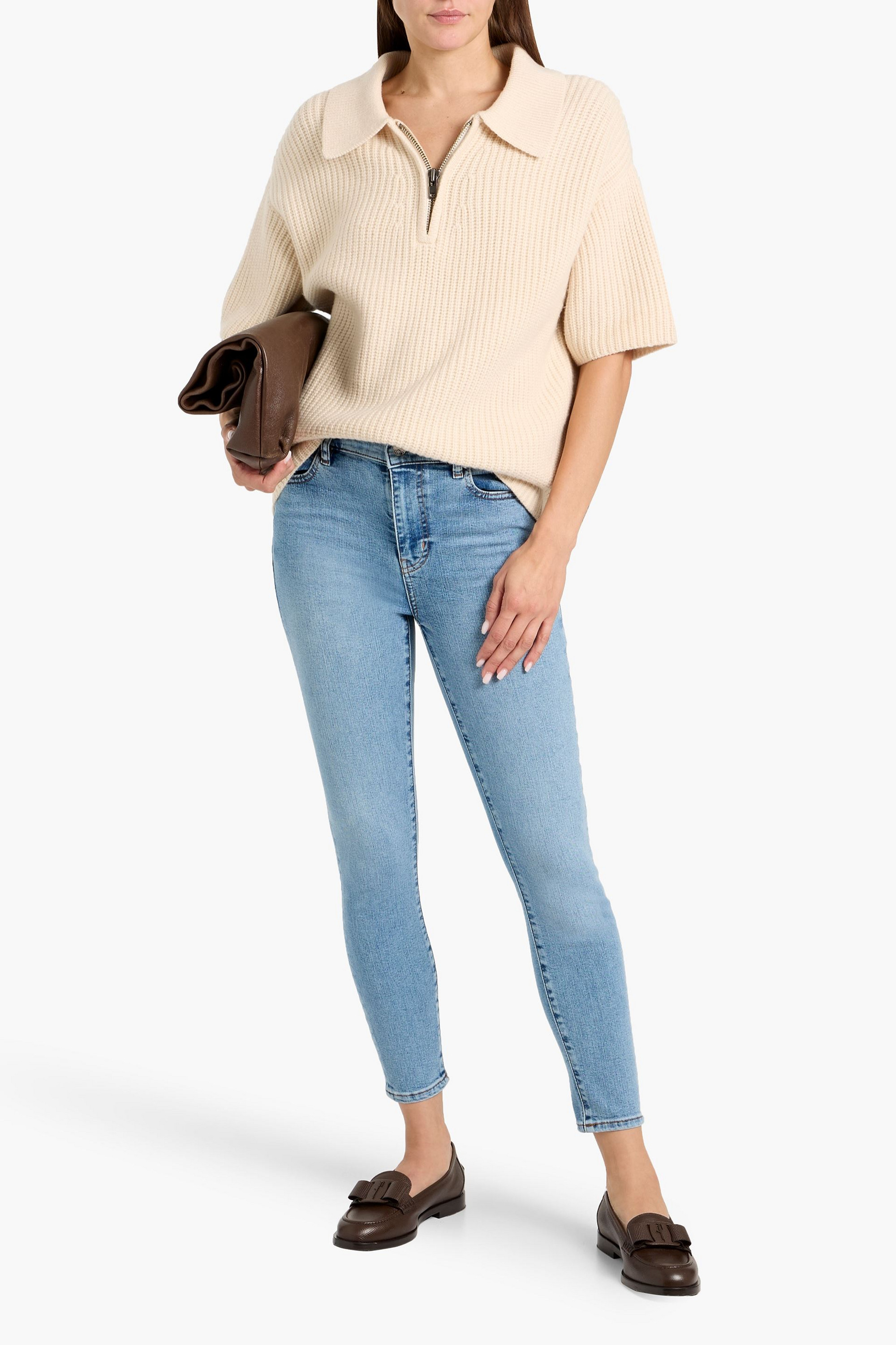 FRAME Le High Skinny Crop high-rise skinny jeans