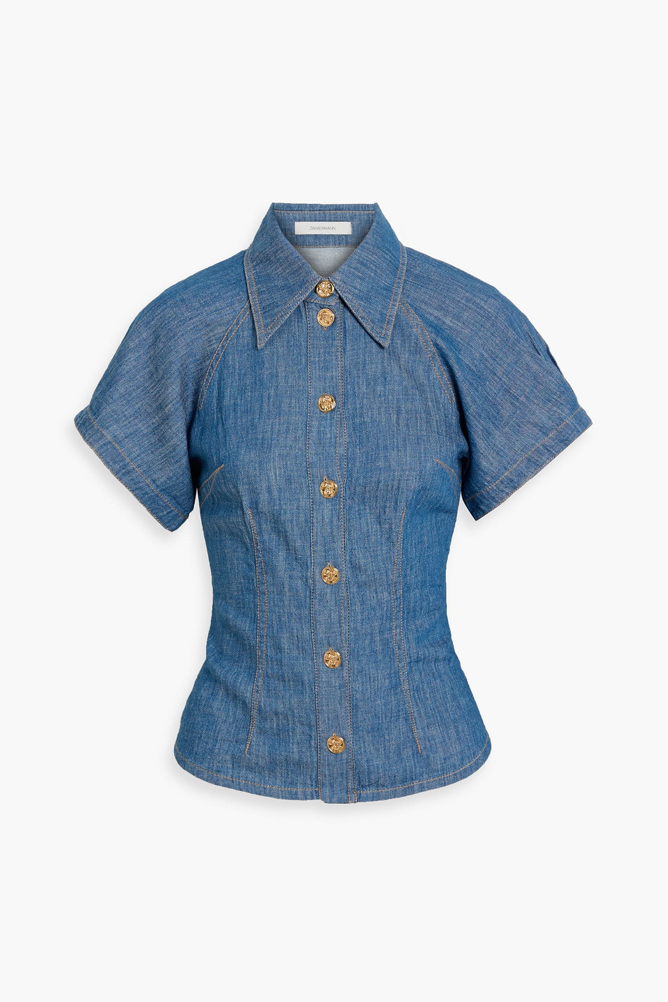 Zimmermann Denim Shirt In Blue