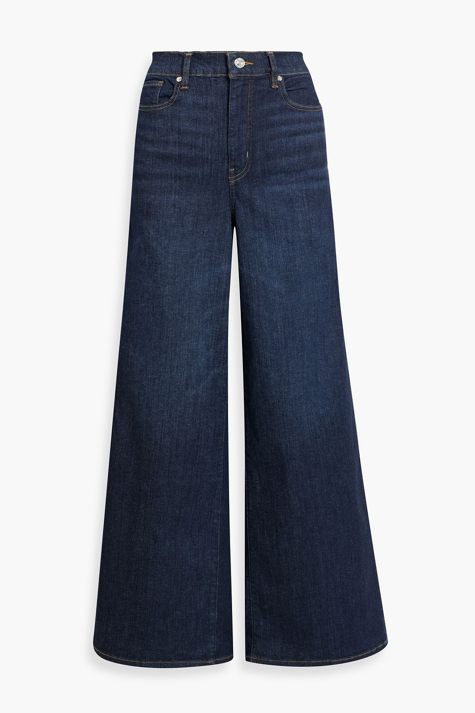 Frame Le Slim Palazzo High-rise Wide-leg Jeans In Blue