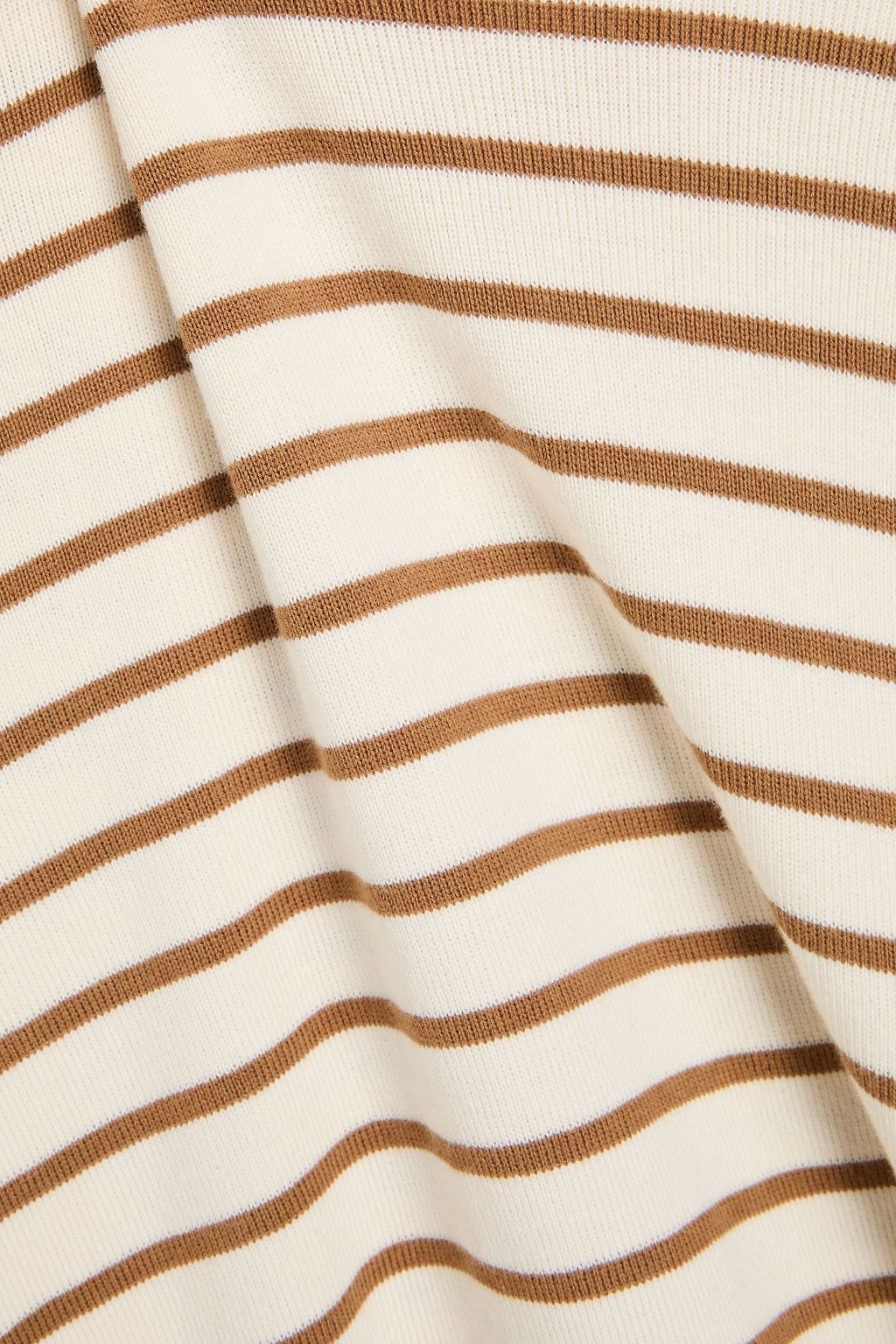TOD'S Striped cotton and cashmere-blend turtleneck sweater
