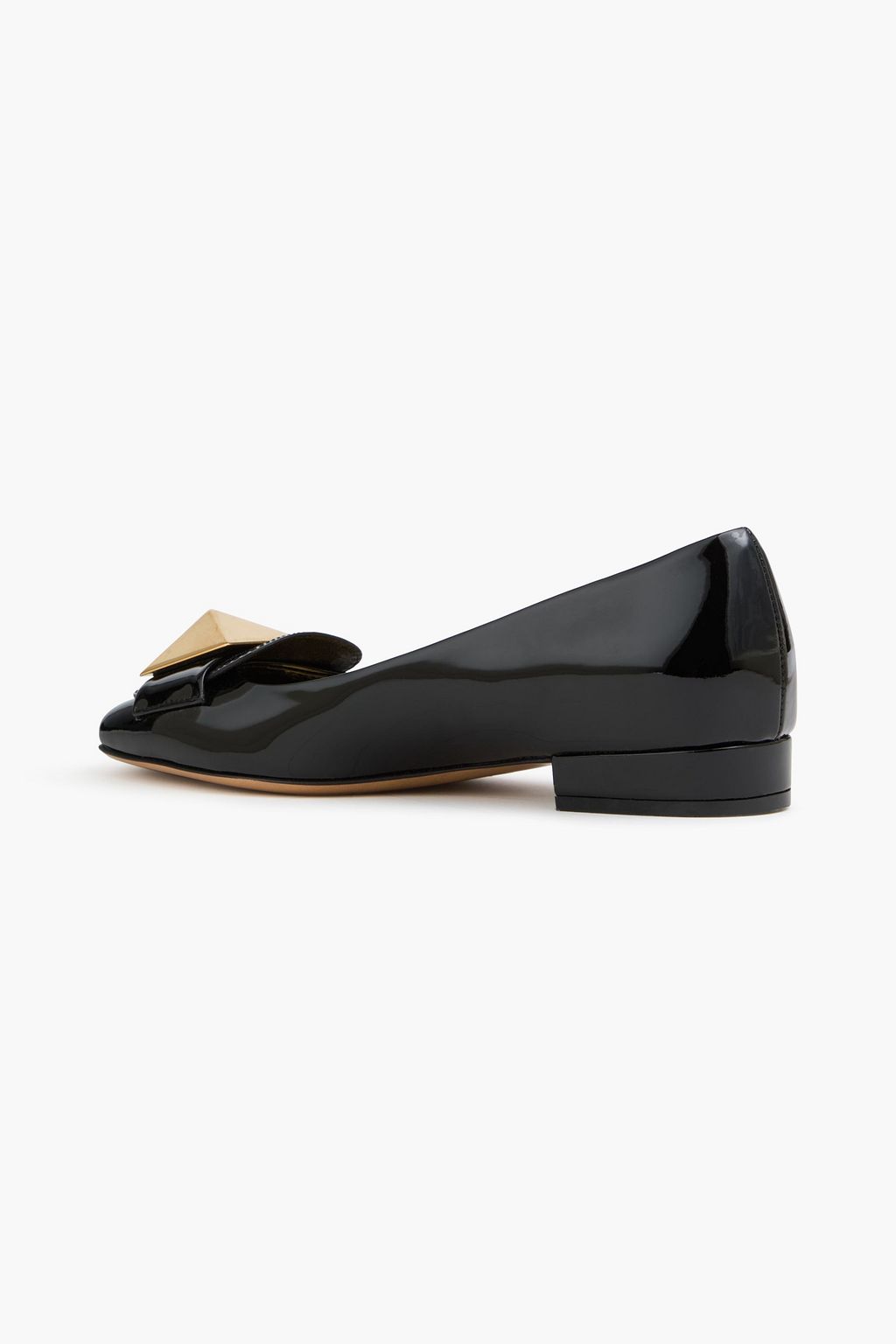 VALENTINO GARAVANI One Stud patent-leather loafers