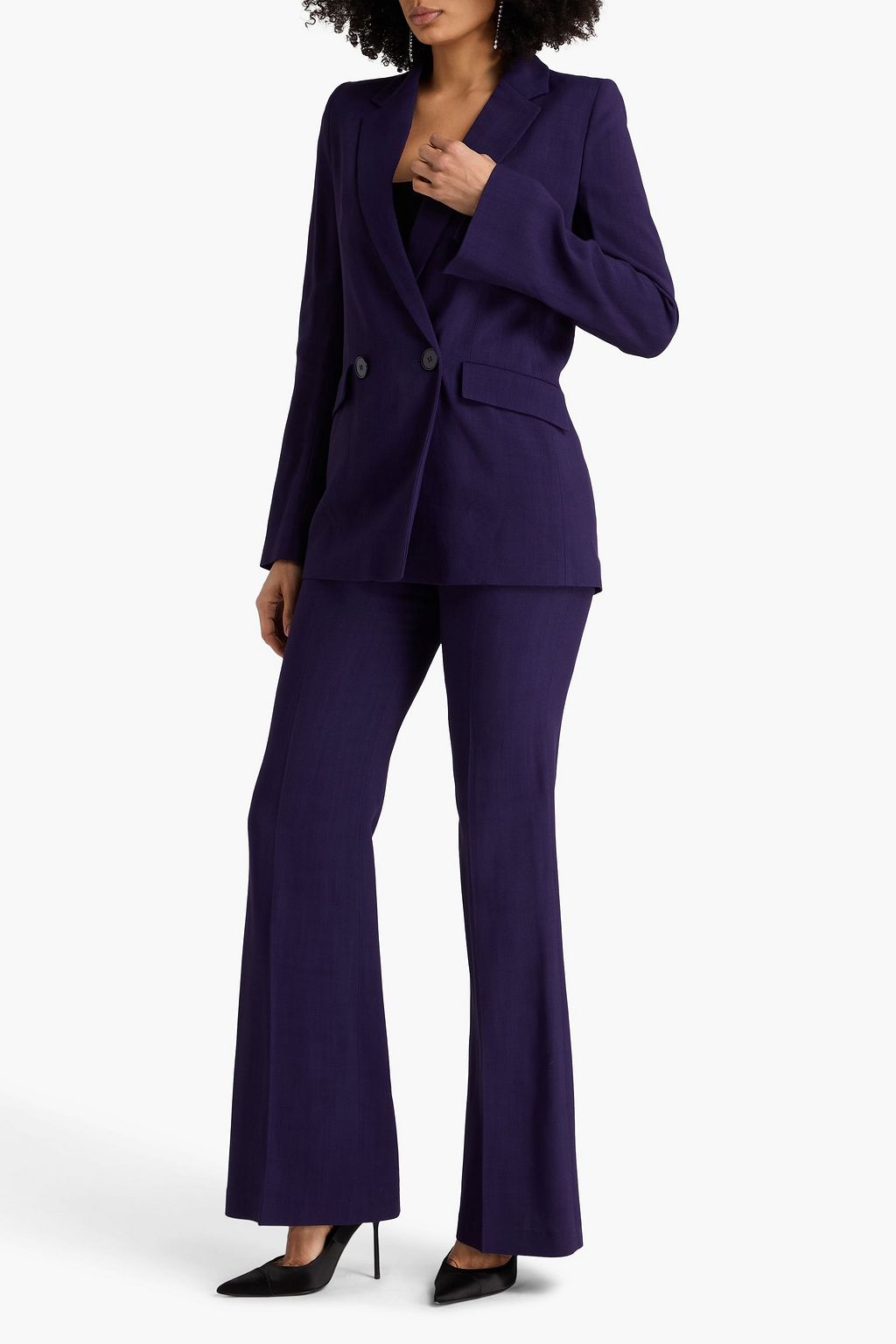 GALVAN  LONDON Double-breasted crepe blazer