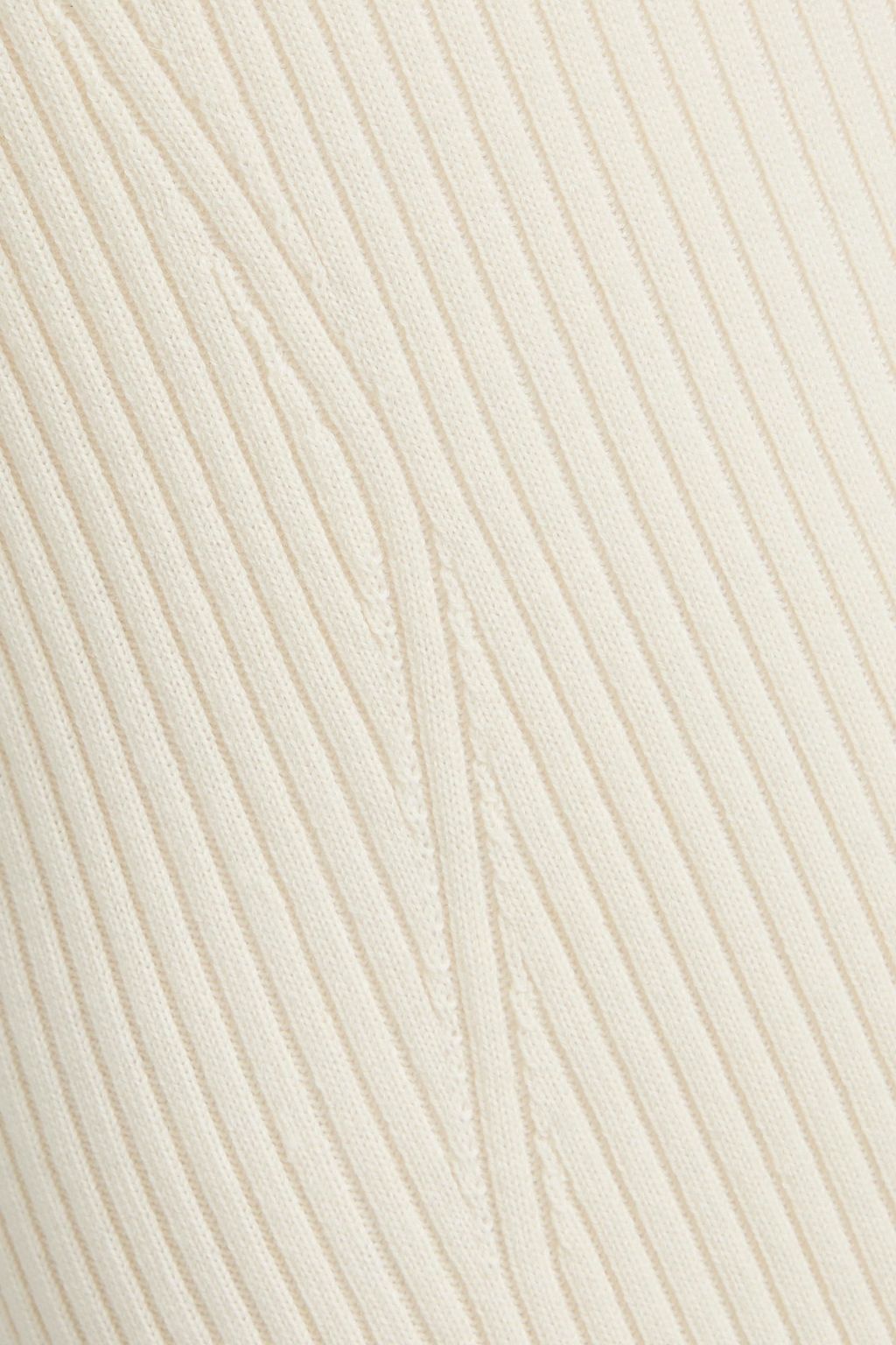 CHLOÉ Ribbed wool and cashmere-blend midi dress