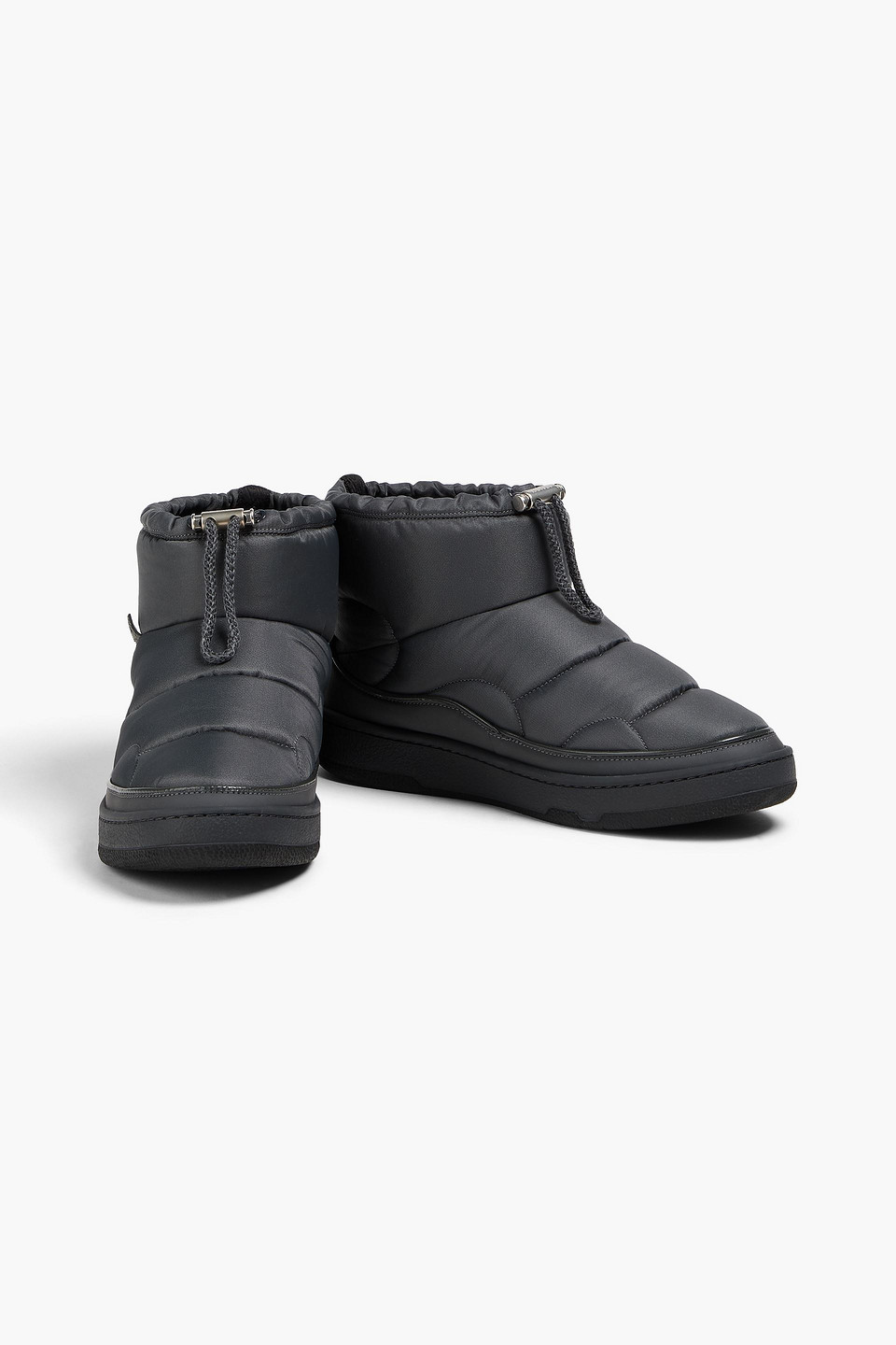  Lanvin - Schneestiefel Aus Gestepptem Shell - Grau - Eu 40 
