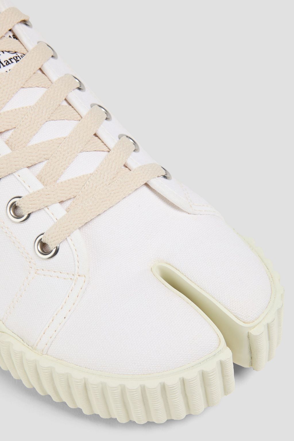 MAISON MARGIELA Tabi split-toe canvas sneakers | THE OUTNET