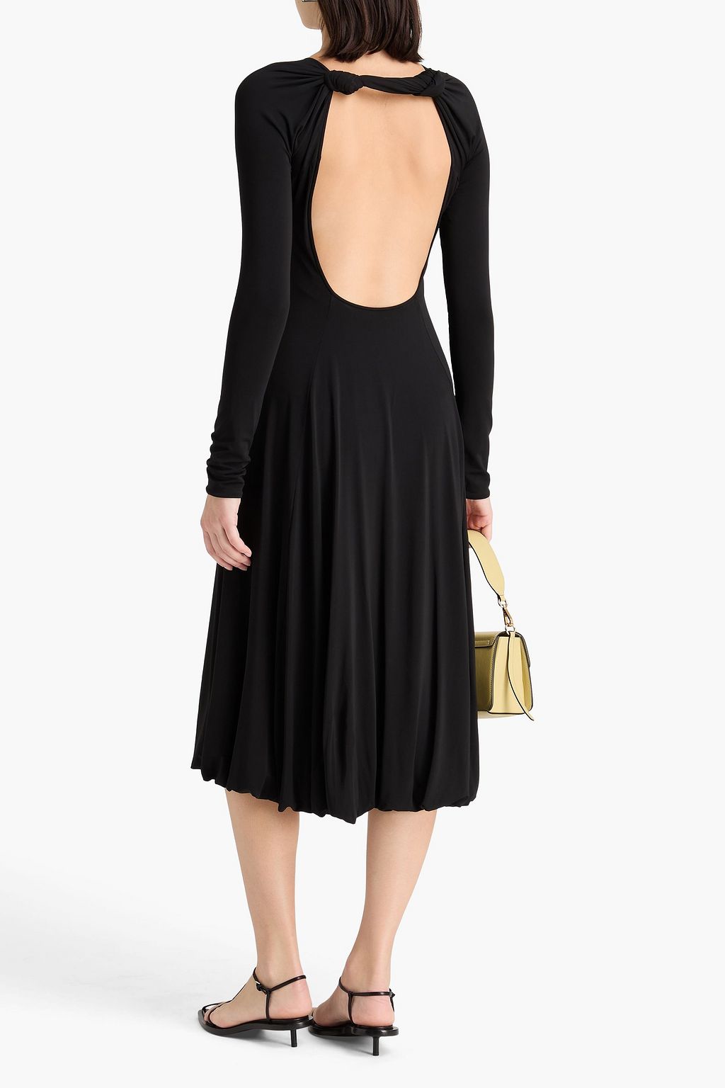JIL SANDER Open-back jersey midi dress