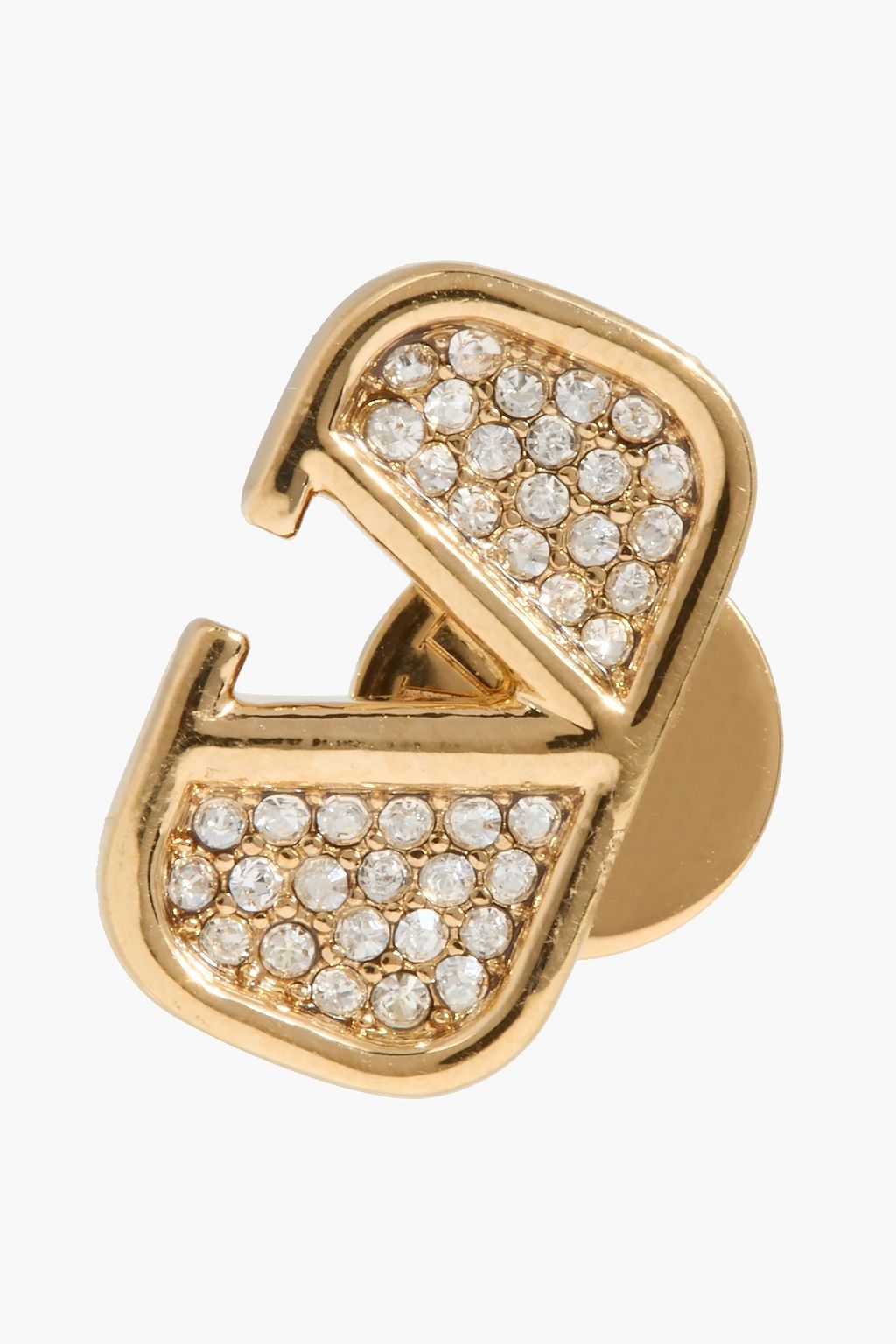 VALENTINO GARAVANI VLOGO gold-tone crystal earrings