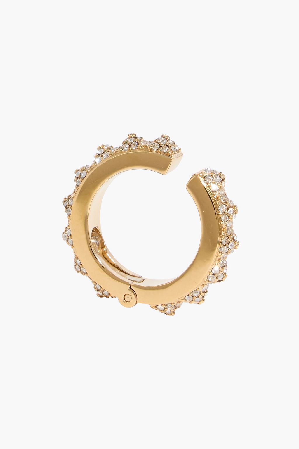 VALENTINO GARAVANI Gold-tone crystal ear cuff