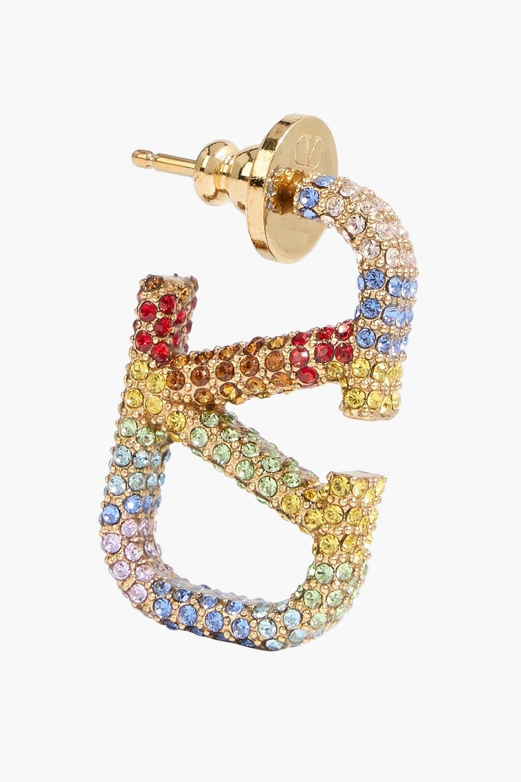 VALENTINO GARAVANI VLOGO gold-tone crystal earrings