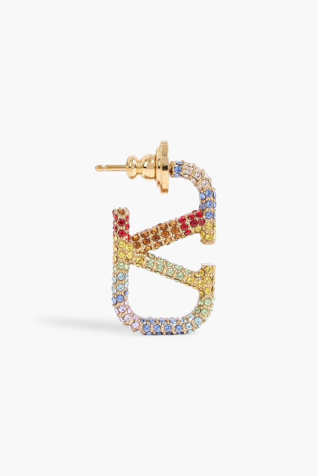 VALENTINO GARAVANI VLOGO gold-tone crystal earrings