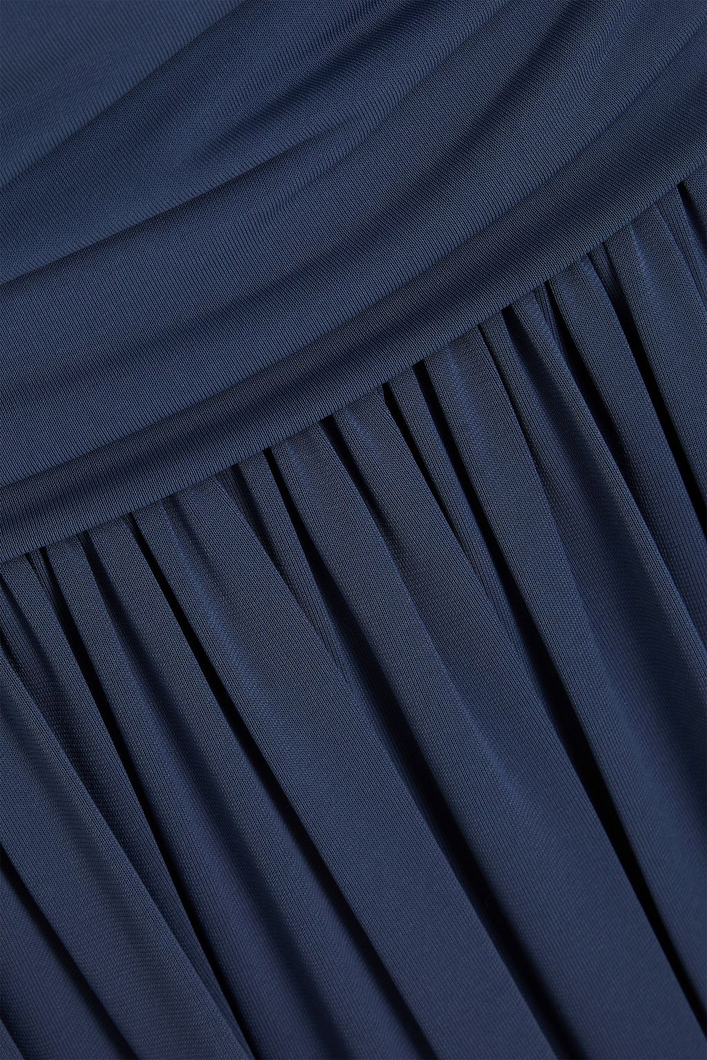 JIL SANDER Draped jersey midi dress