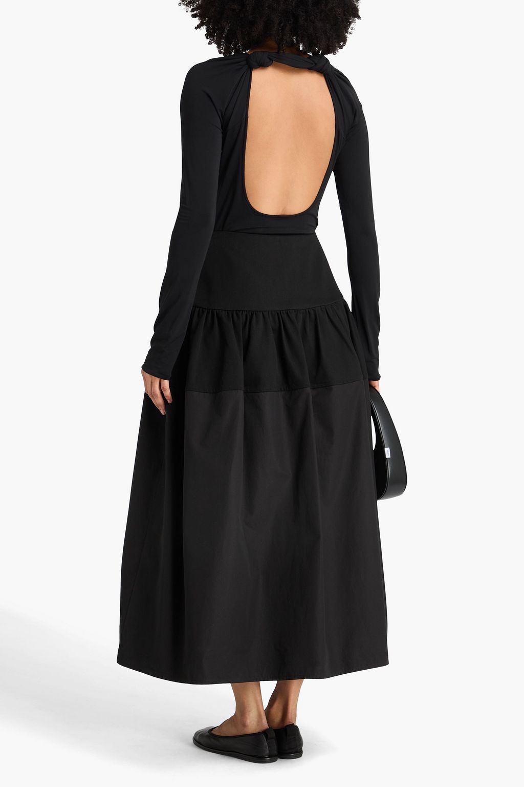 JIL SANDER Knotted jersey bodysuit