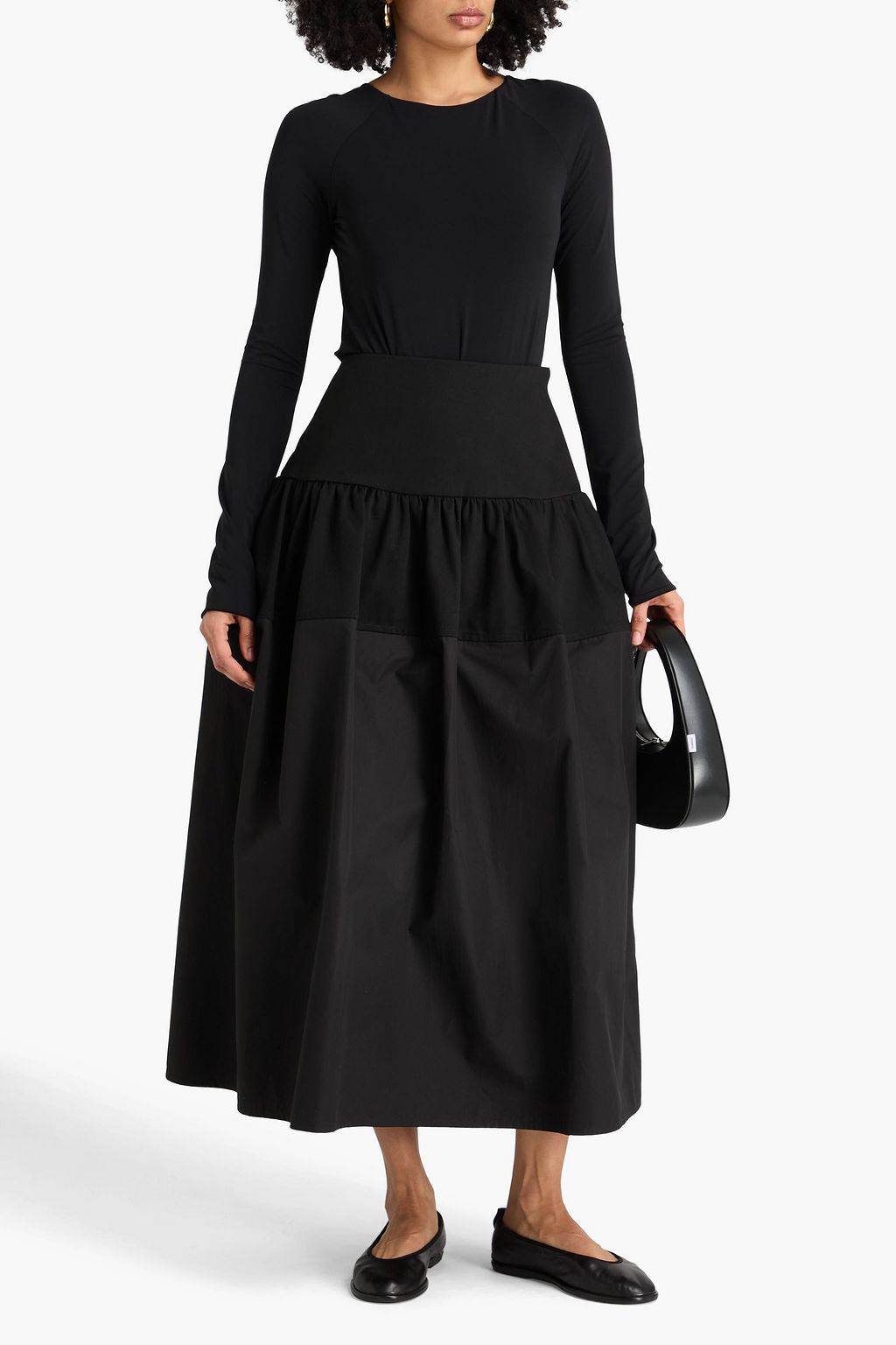 JIL SANDER Knotted jersey bodysuit