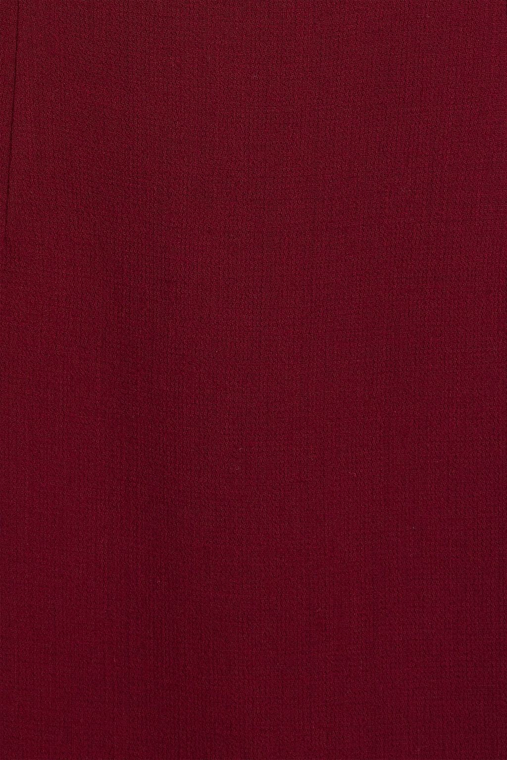 ROLAND MOURET Wool-crepe midi dress