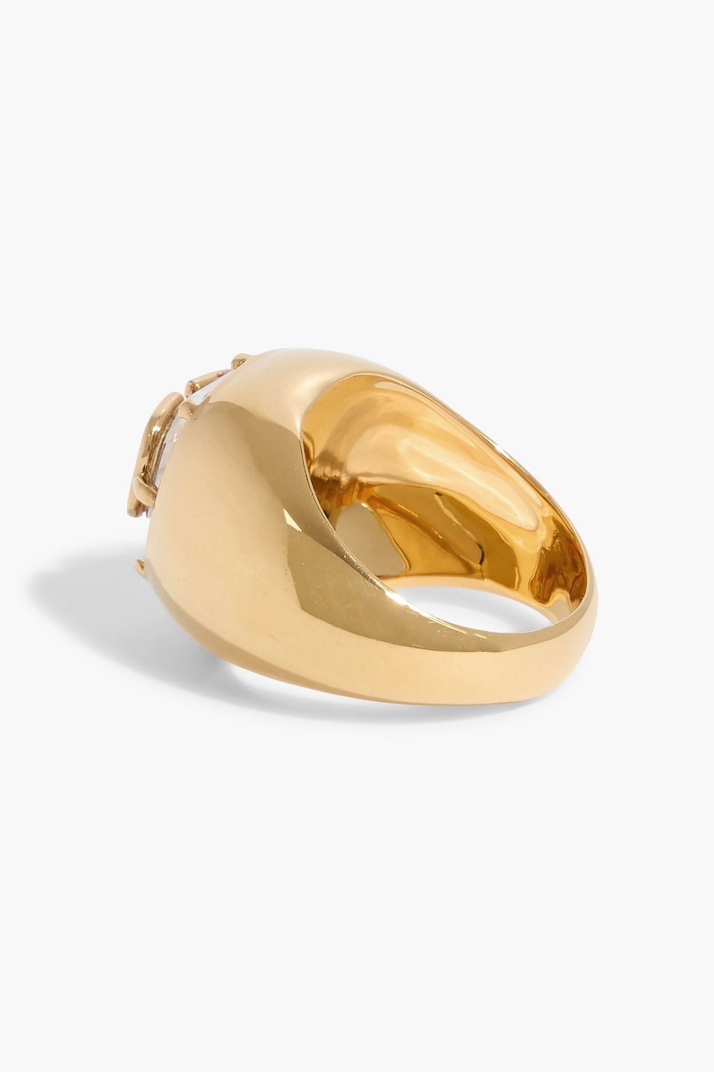 VALENTINO GARAVANI VLOGO gold-tone crystal ring