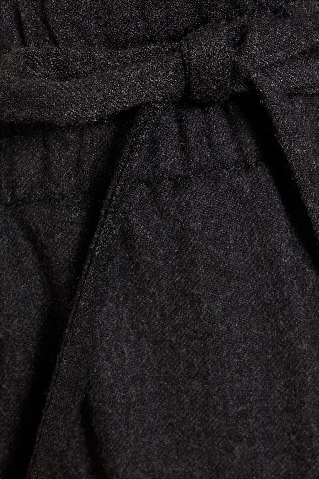 VALENTINO GARAVANI Wool and cashmere-blend flannel wide-leg pants