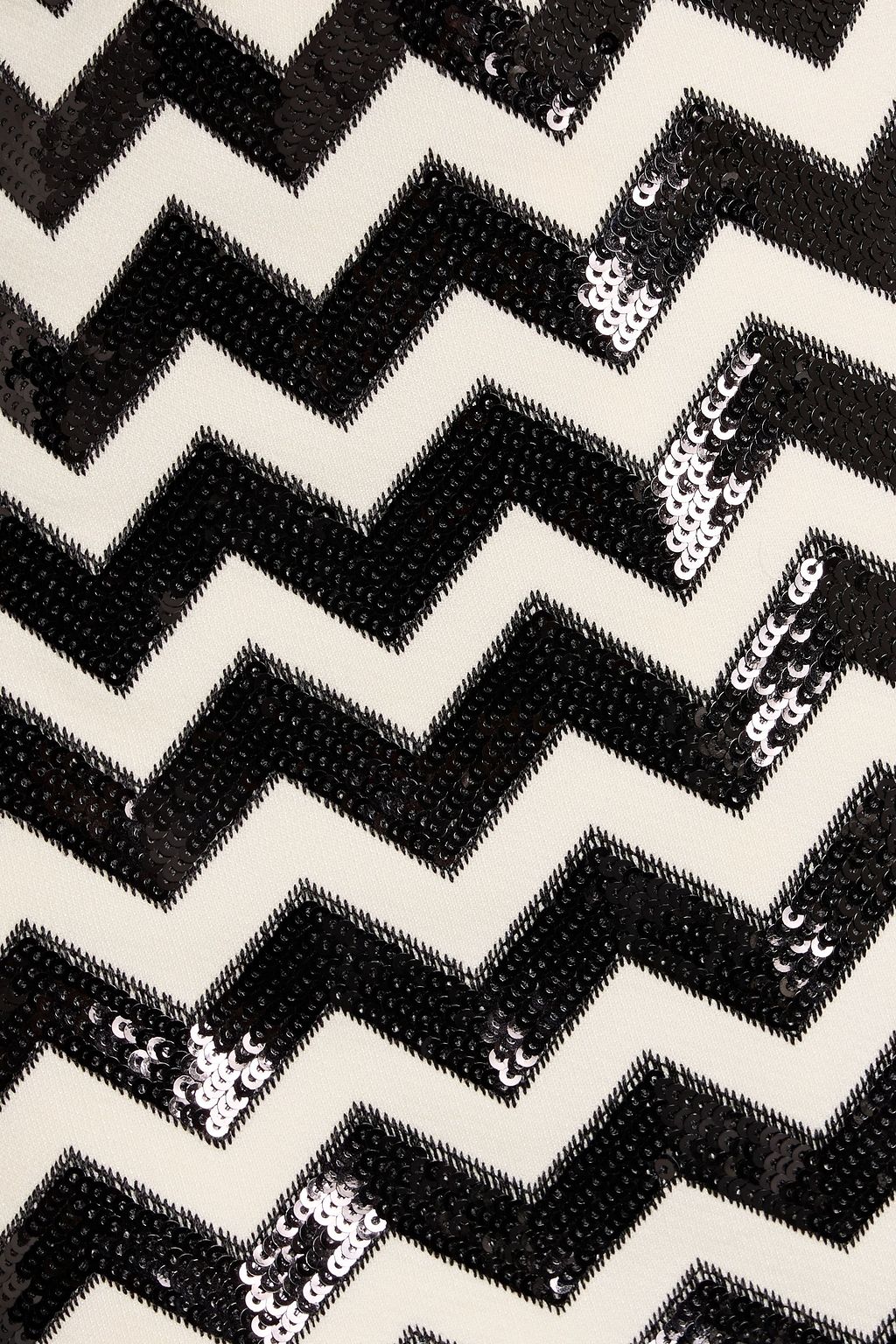 VALENTINO GARAVANI Skirt-effect sequined wool and silk-blend crepe shorts