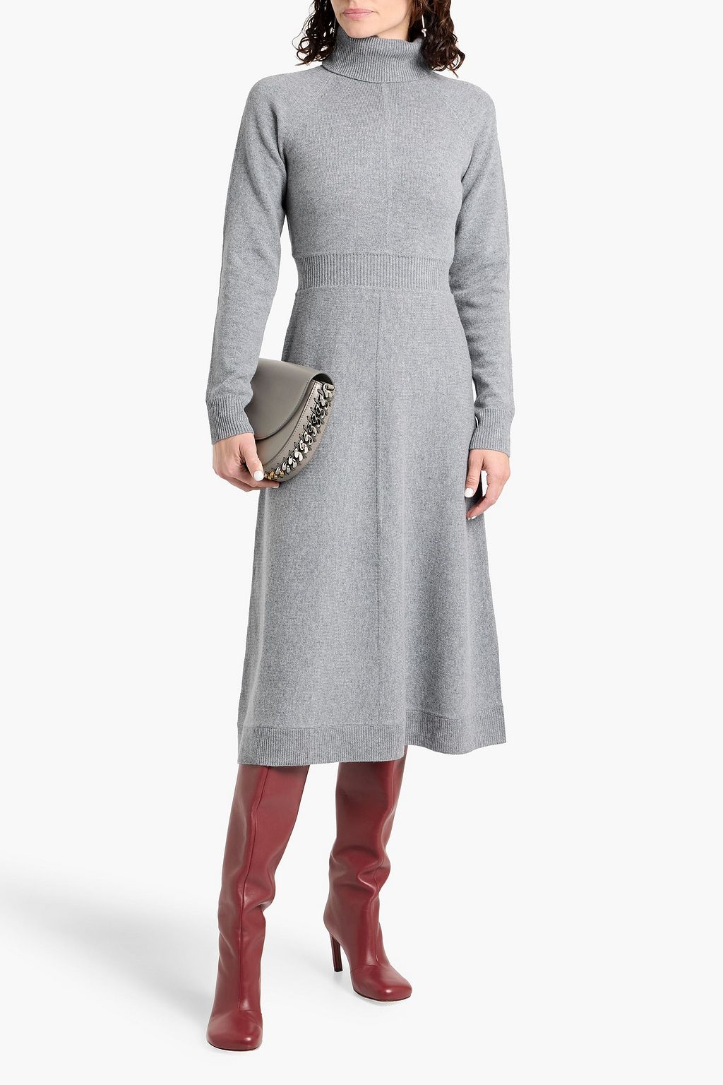DEREK LAM 10 CROSBY Diana wool turtleneck midi dress