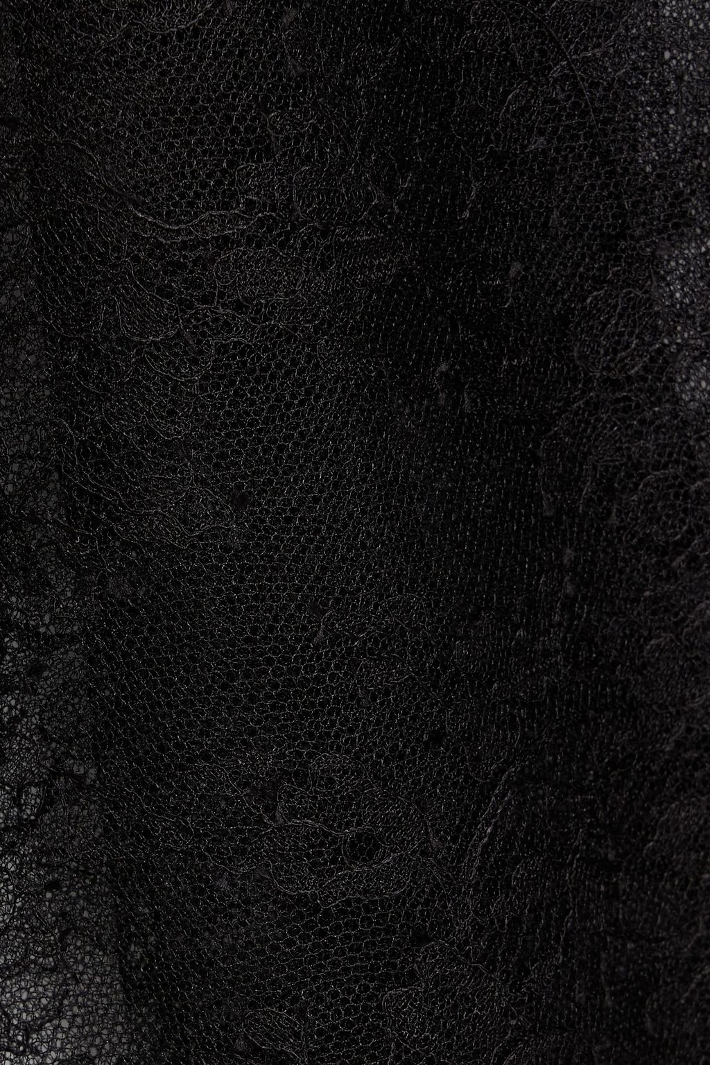 VALENTINO GARAVANI Ruffled silk-lace mini dress