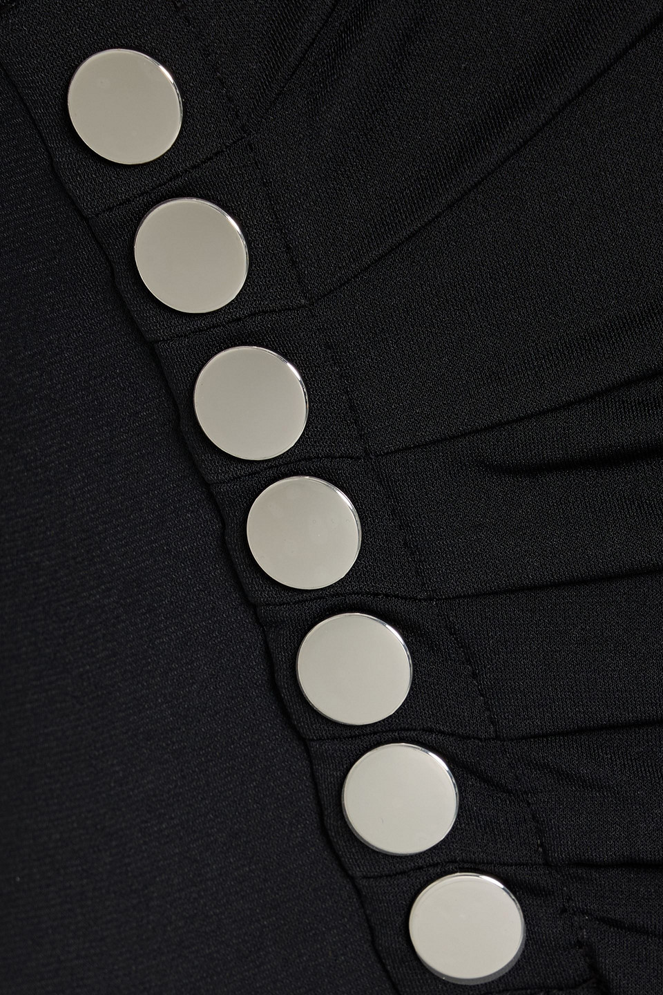 Derek Lam 10 Crosby Lucille Studded Stretch-jersey Midi Dress In Black